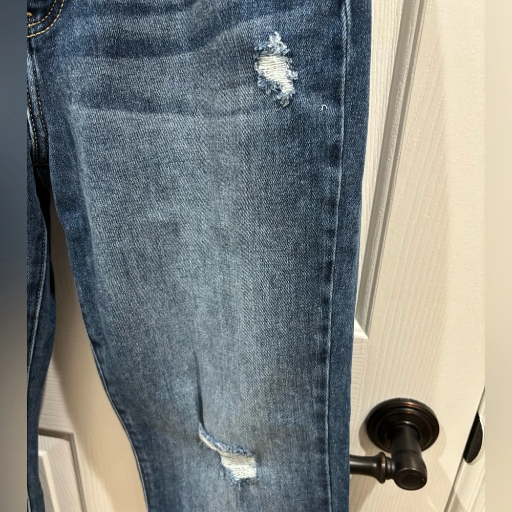 KanCan Dark Blue Distressed Boyfriend Jeans - Picture 3 of 11